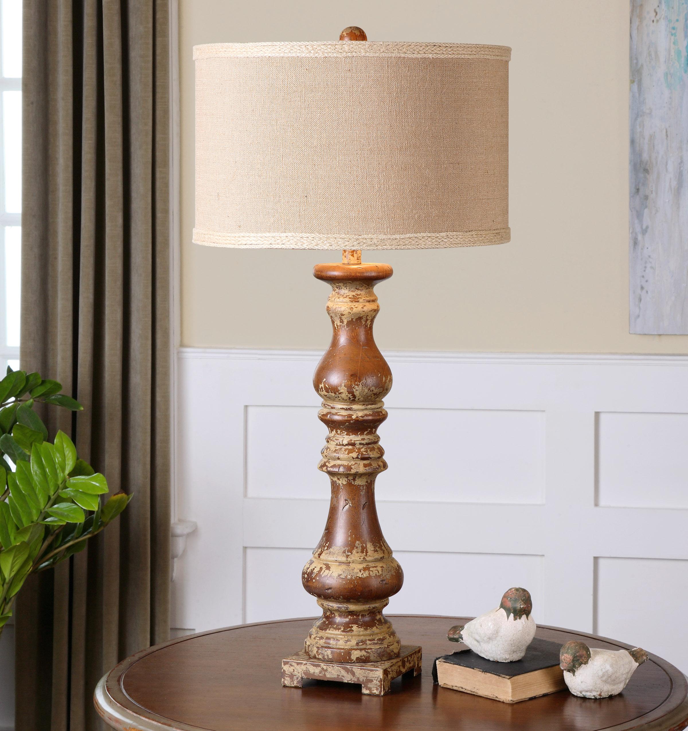 Uttermost Lamps 261751 Montoro Dark Pecan Lamp Hudson's Furniture